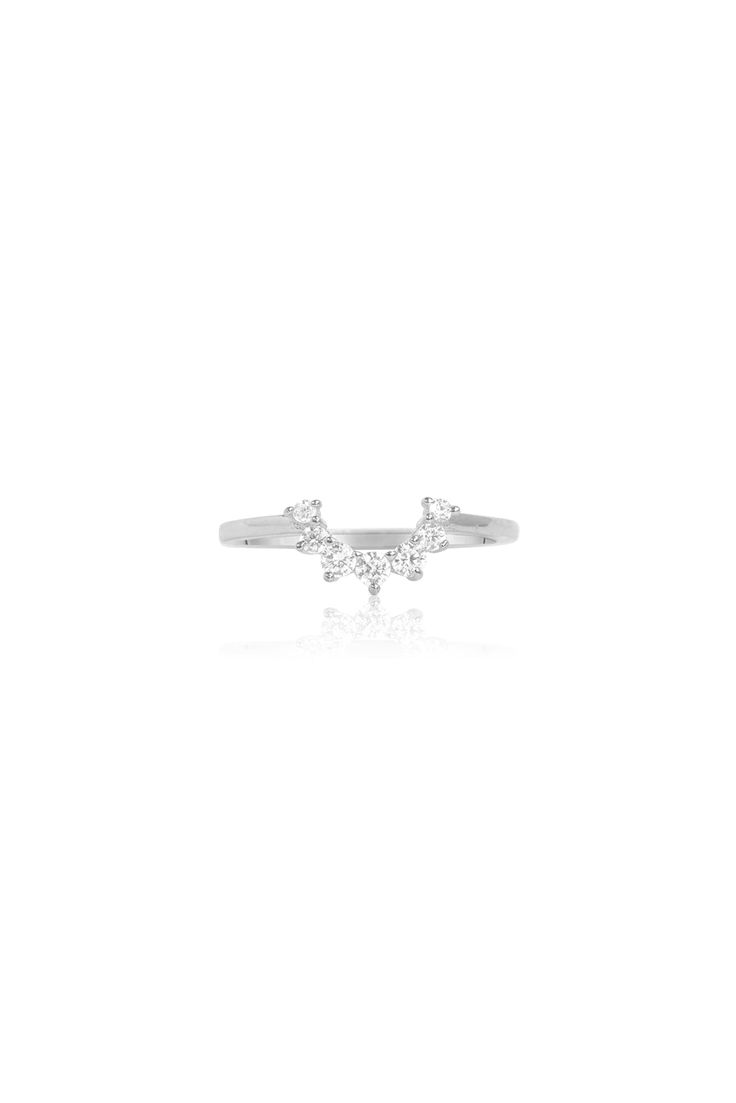 Celestial Teardrop Stacker Ring set - Silver