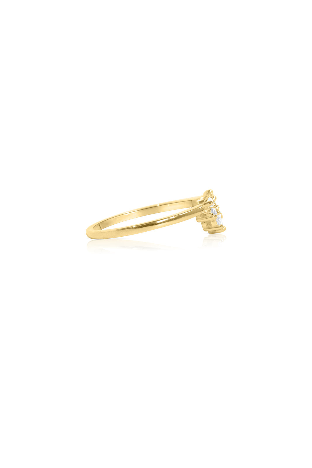 Celestial Teardrop Stacker Ring set - Gold