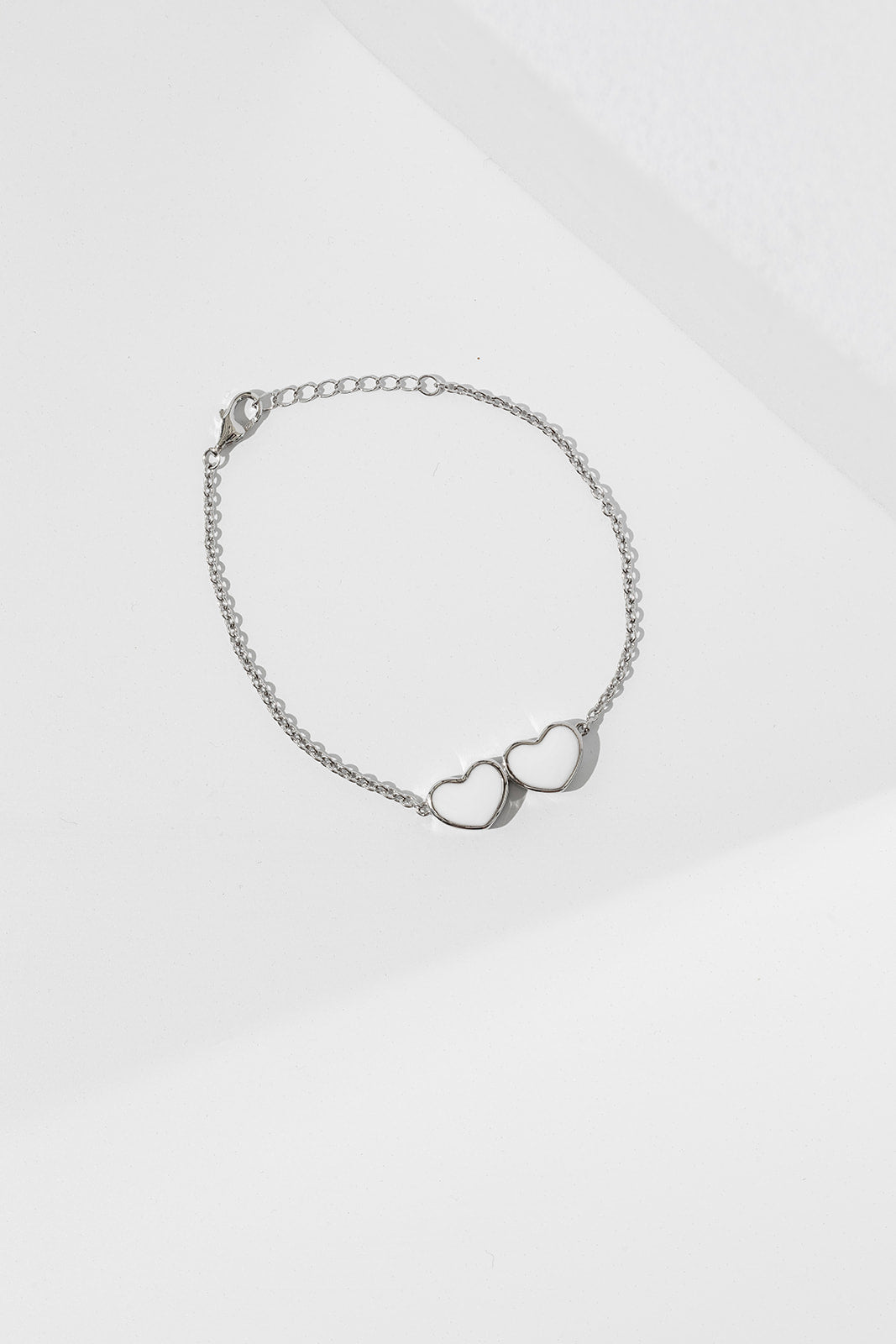 Breastmilk Heart Necklace - White Gold