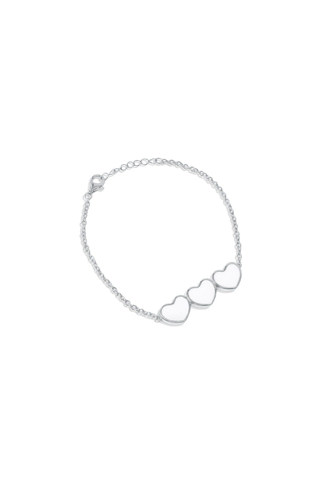 Breastmilk Heart Bracelet - Silver