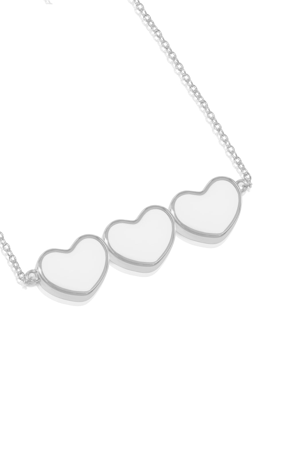 Heart strings necklace - Platinum