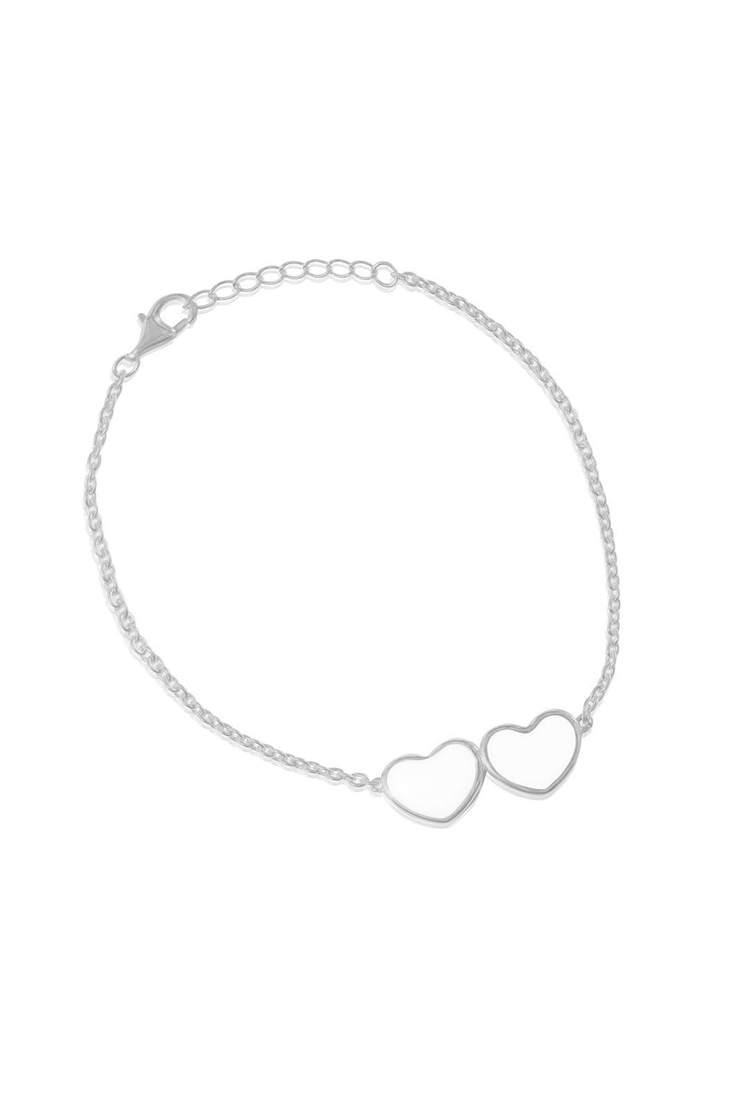 Breastmilk Heart Necklace - White Gold