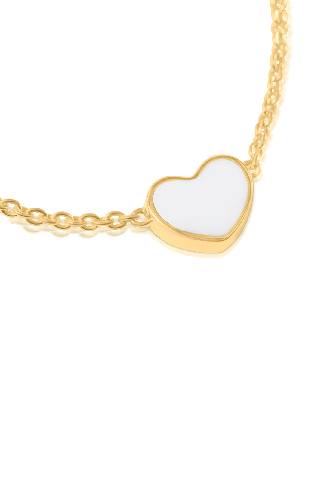 Breastmilk Heart Bracelet - 9ct Gold