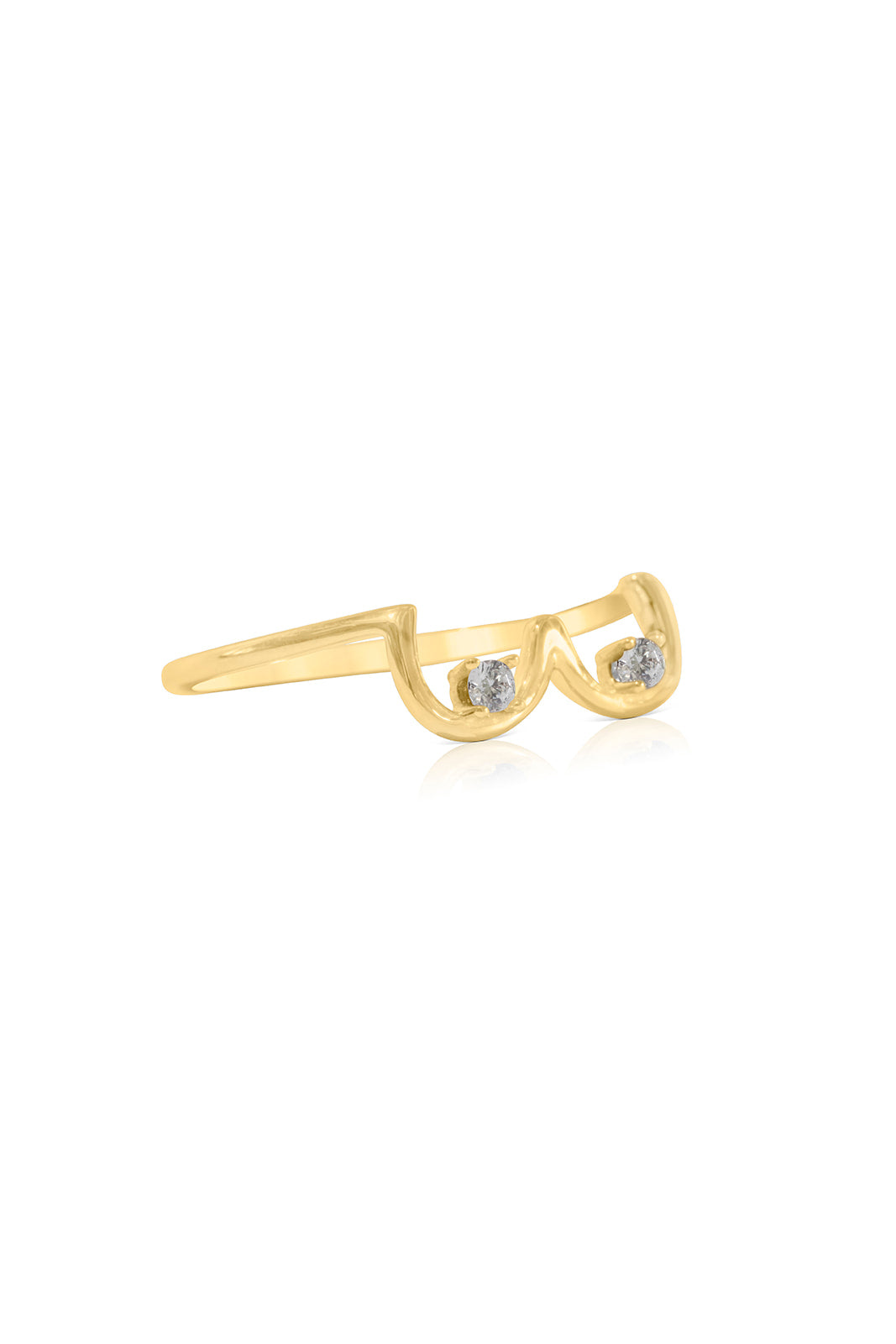 Boobie Birthstone Ring - Gold
