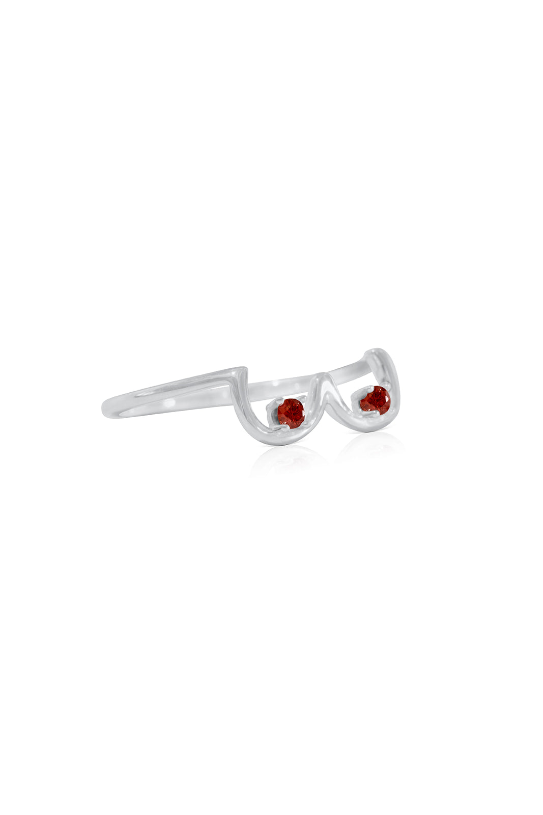 Boobie Birthstone Set - White Gold