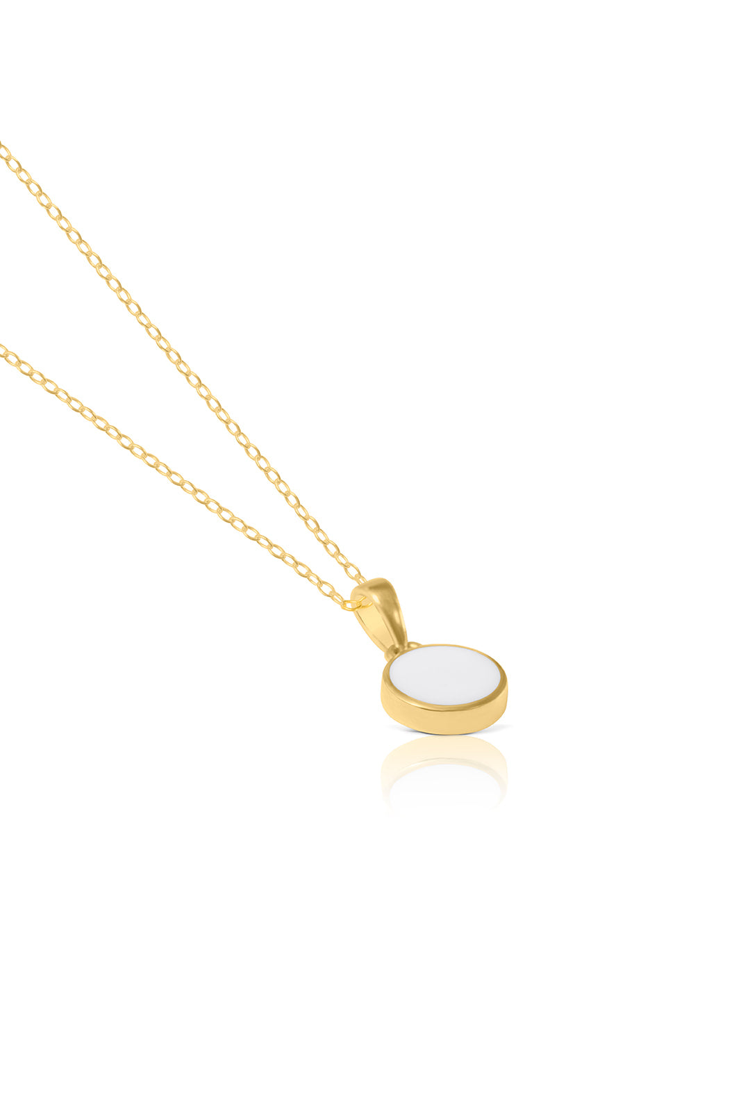 Simple Breastmilk Pendant Necklace - 9ct Gold