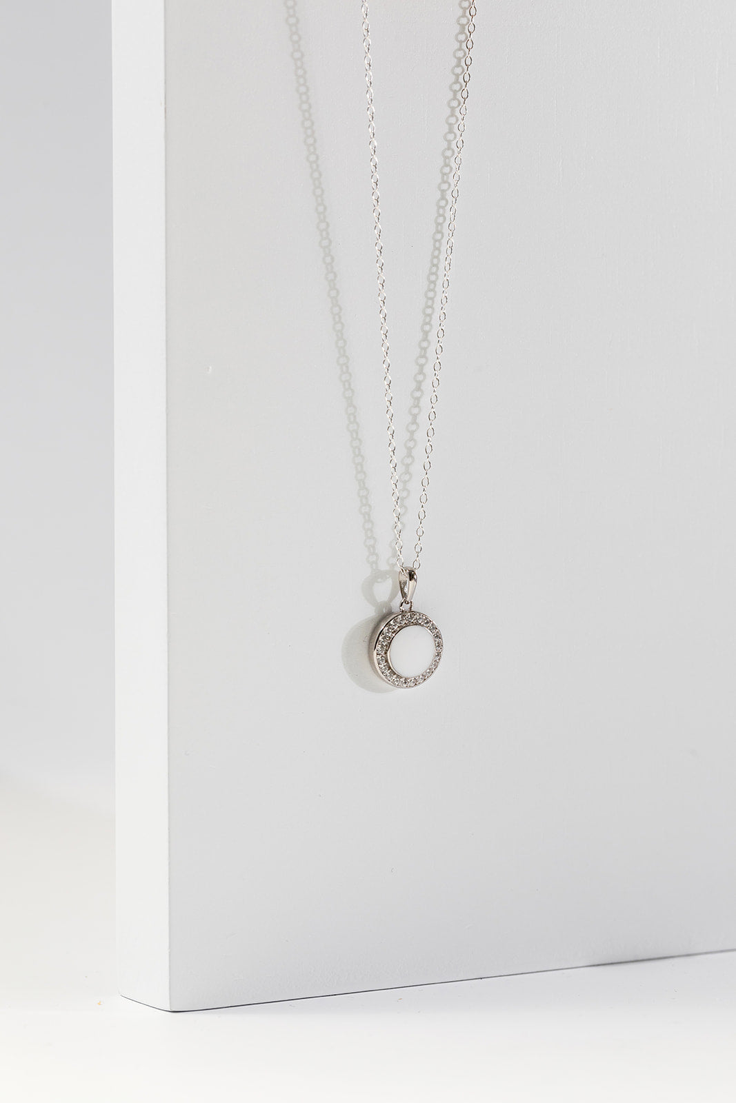 Breastmilk Halo Necklace - Silver 