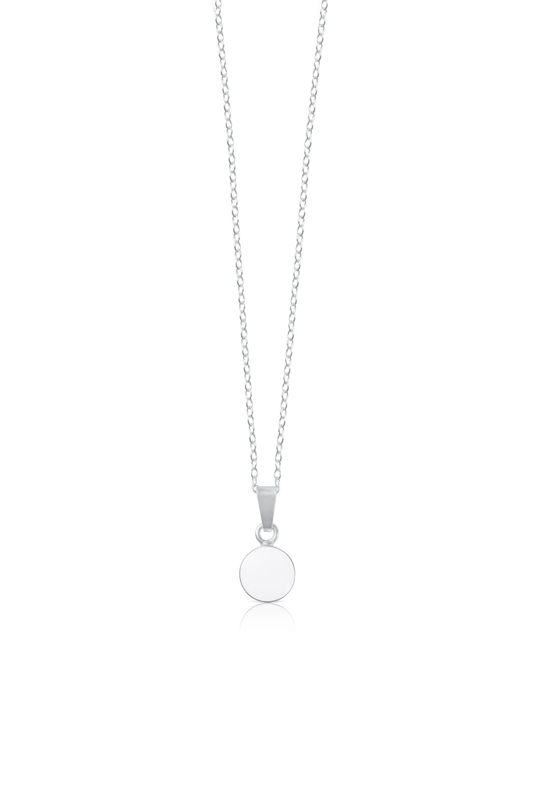 Simplicity Pendant Necklace - White Gold