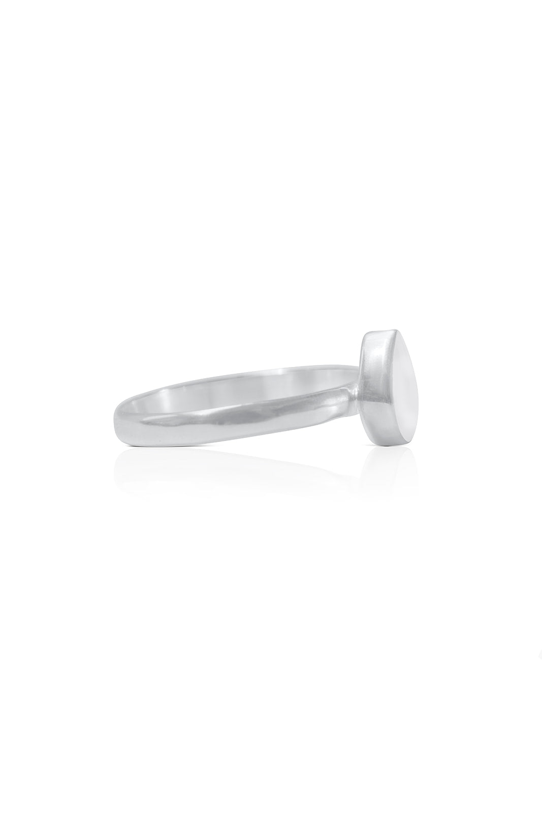 Breastmilk Teardrop Ring - Silver