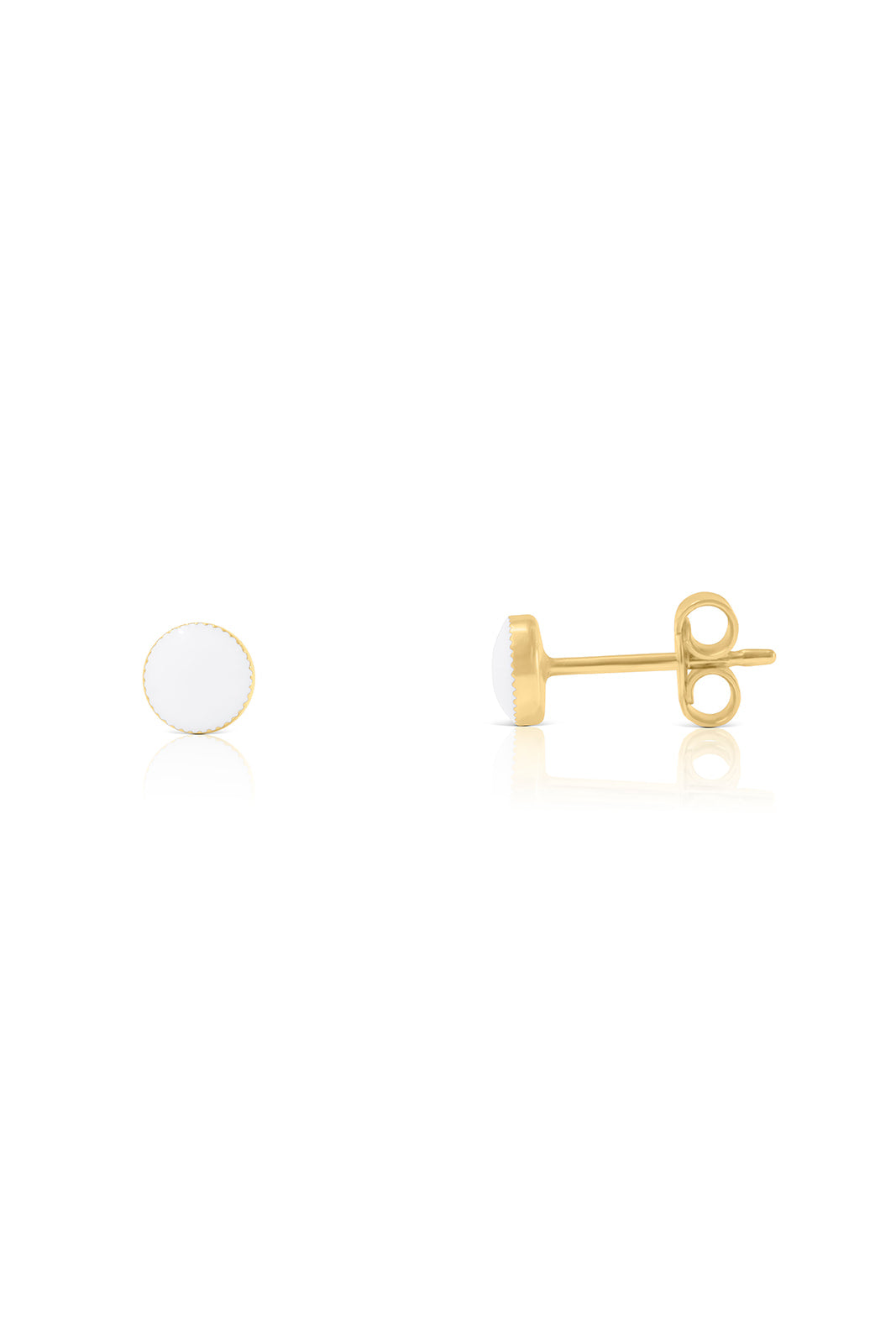 Simple Breastmilk 9ct Gold Stud Earrings