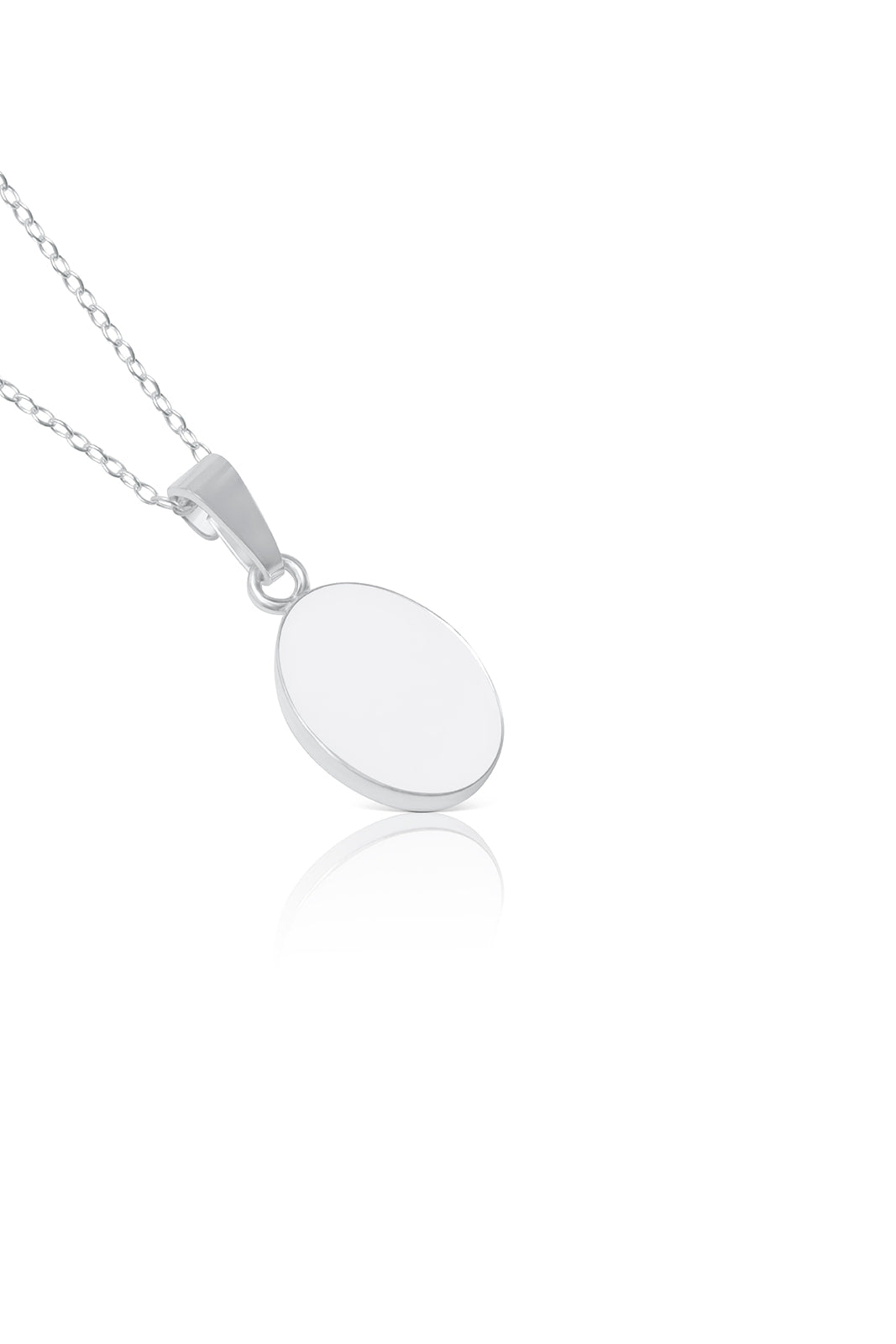 Breastmilk Oval Necklace