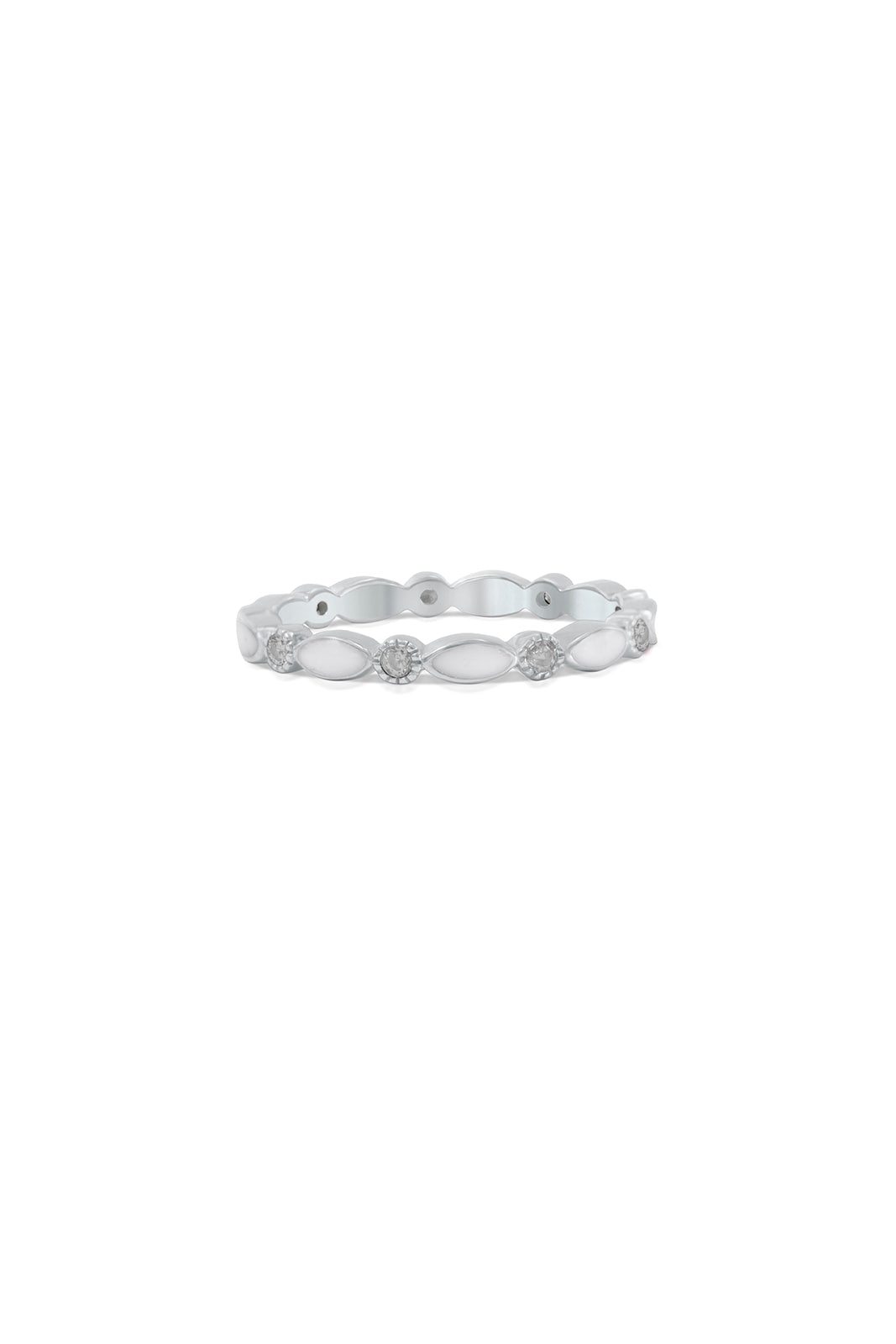Breastmilk Diamond Eternity Ring - Platinum 